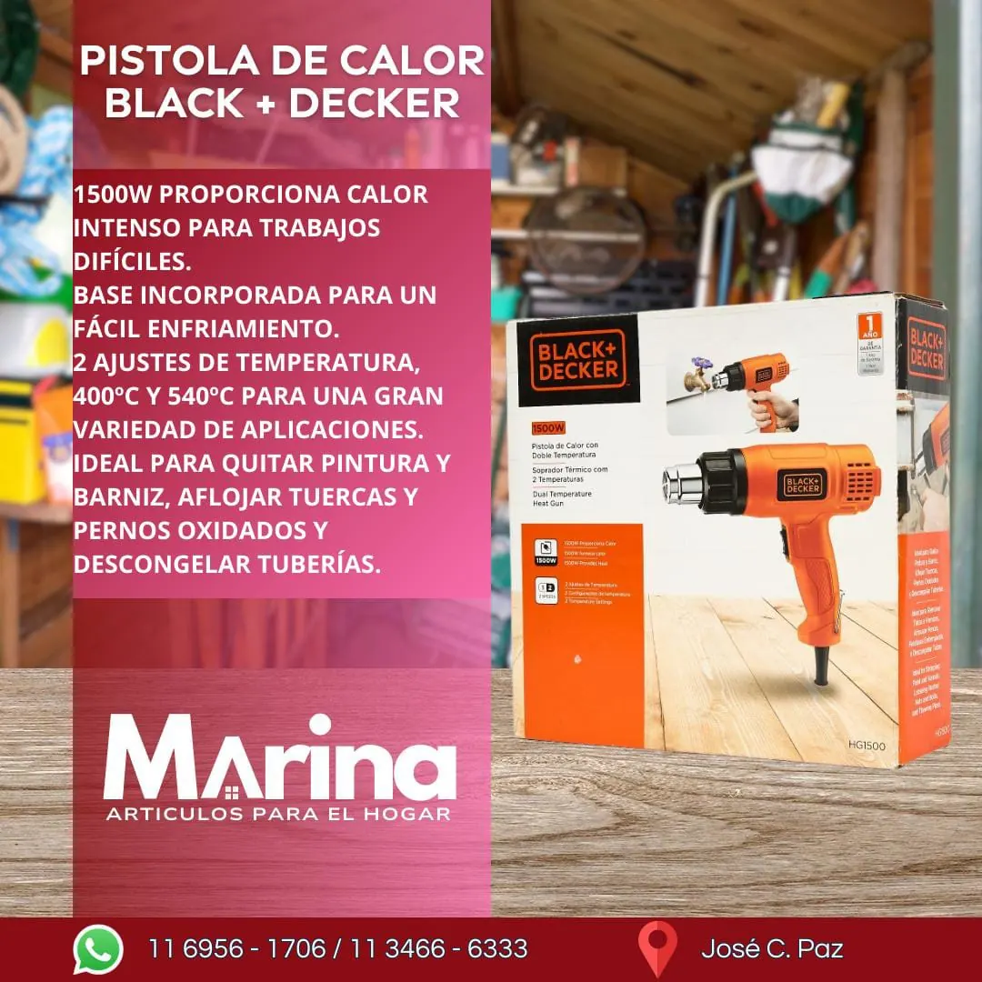 Pistola de Calor Black and Decker